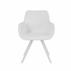 Wholesale 🔥 Pangea Home Mono 17" Perry Faux Leather Dining Chair In White (Set Of 2) 😉 -Cheap Office Chairs Store 2416707 2 L