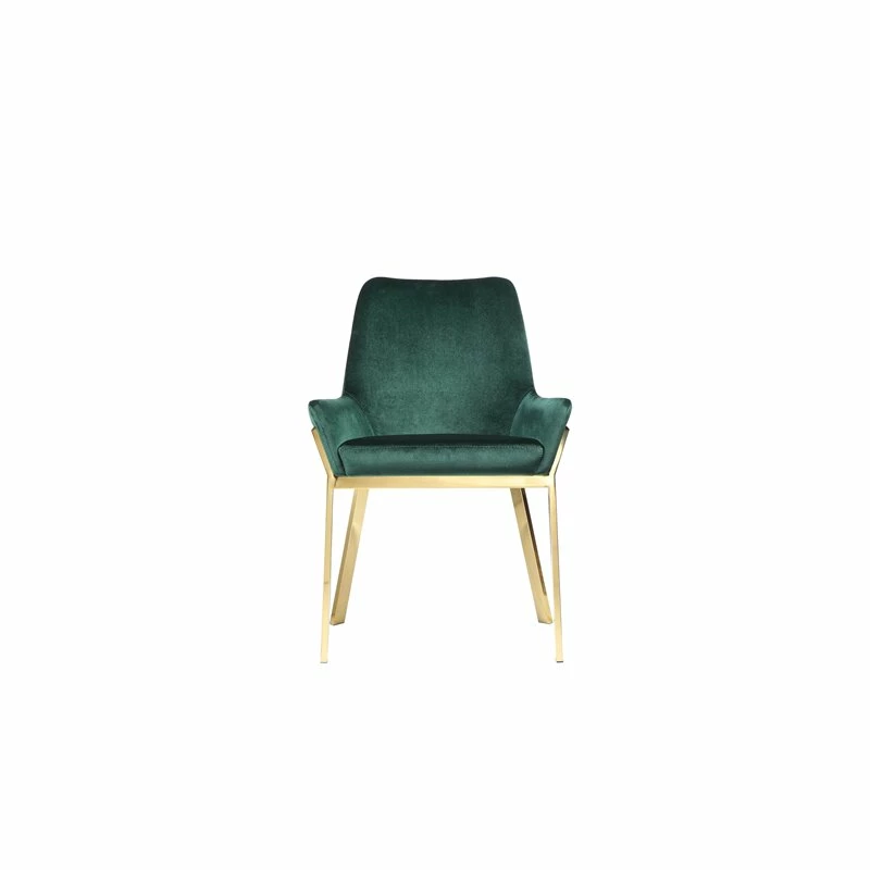 Discount โจ Pangea Home Hudson 19.3" Steel & Velvet Tufted Chair In Green & Gold (Set Of 2) ๐ 5 Discount โจ Pangea Home Hudson 19.3" Steel & Velvet Tufted Chair In Green & Gold (Set Of 2) ๐ - Image 3