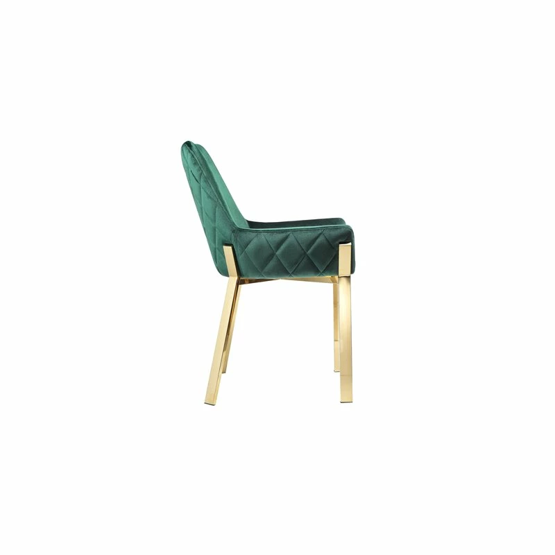 Discount โจ Pangea Home Hudson 19.3" Steel & Velvet Tufted Chair In Green & Gold (Set Of 2) ๐ 6 Discount โจ Pangea Home Hudson 19.3" Steel & Velvet Tufted Chair In Green & Gold (Set Of 2) ๐ - Image 4