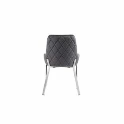 Budget ✔️ Pangea Home Hudson 19.3" Steel & Velvet Tufted Chair In Gray & Silver (Set Of 2) ✔️ -Cheap Office Chairs Store 2416777 4 L