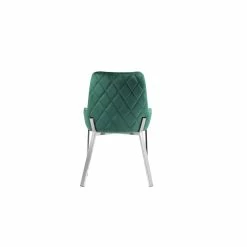 Best Pirce 🥰 Pangea Home Hudson 19.3" Steel & Velvet Tufted Chair In Green & Silver(Set Of 2) 😍 -Cheap Office Chairs Store 2416778 4 L