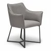 Outlet ⭐ Sofas To Go Isla 18" Polyurethane & Metal Dining Chair In Danfur Gray/Black 🤩 -Cheap Office Chairs Store 2417042 L
