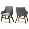 Best reviews of ✔️ Bowery Hill Dining Arm Chair In Gray And Walnut (Set Of 2) 🤩