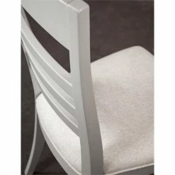 Outlet ✨ Riverside Furniture Osborne Upholstered Wood Ladderback Side Chair In Gray Skies 🎉 -Cheap Office Chairs Store 2417401 2 L