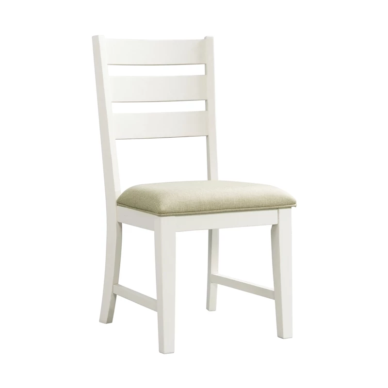 Best Pirce 🧨 Bowery Hill Ladder Back Side Chair In Cottage White (Set Of 2) ✨ 4 Best Pirce 🧨 Bowery Hill Ladder Back Side Chair In Cottage White (Set Of 2) ✨ - Image 2