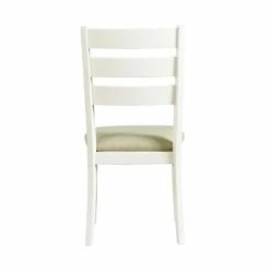 Best Pirce 🧨 Bowery Hill Ladder Back Side Chair In Cottage White (Set Of 2) ✨ 23 Best Pirce 🧨 Bowery Hill Ladder Back Side Chair In Cottage White (Set Of 2) ✨ -Cheap Office Chairs Store 2421081 4 L