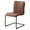 Wholesale 🛒 New Pacific Direct Cooper 34" Leather Chair In Brown/Rubbed Gold (Set Of 2) 🧨