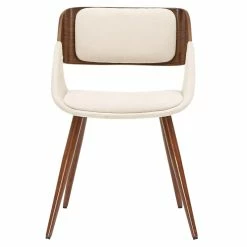 Cheapest 💯 New Pacific Direct Cyprus 19.5" Fabric Chair In Santorini Sand Beige/Walnut ❤️ -Cheap Office Chairs Store 2422358 2 L
