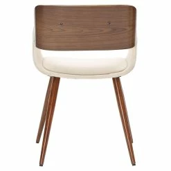 Cheapest 💯 New Pacific Direct Cyprus 19.5" Fabric Chair In Santorini Sand Beige/Walnut ❤️ -Cheap Office Chairs Store 2422358 4 L