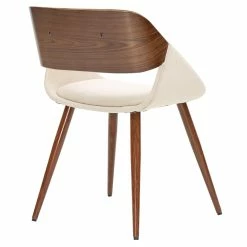 Cheapest 💯 New Pacific Direct Cyprus 19.5" Fabric Chair In Santorini Sand Beige/Walnut ❤️ -Cheap Office Chairs Store 2422358 5 L