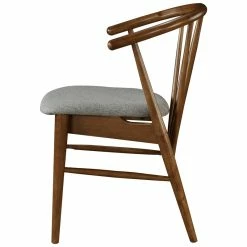 Budget 🧨 New Pacific Direct Harry 18" Fabric Dining Chair In Gray/Dark Walnut (Set Of 2) 😉 -Cheap Office Chairs Store 2422457 4 L