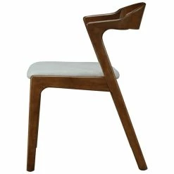 Discount 🧨 New Pacific Direct Swansea 18" Fabric Chair In Gray/Dark Walnut (Set Of 2) 😉 -Cheap Office Chairs Store 2422474 3 L