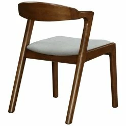 Discount 🧨 New Pacific Direct Swansea 18" Fabric Chair In Gray/Dark Walnut (Set Of 2) 😉 -Cheap Office Chairs Store 2422474 5 L