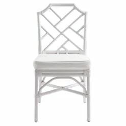 Buy 🔔 New Pacific Direct Kara 21.5" Fabric And Rattan Chair In White (Set Of 2) ⭐ -Cheap Office Chairs Store 2422573 3 L