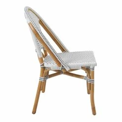 Buy ✨ New Pacific Direct Avignon 18" Rattan Paris Bistro Chair In White (Set Of 2) 🛒 -Cheap Office Chairs Store 2422706 11 L