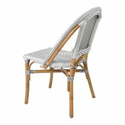 Buy ✨ New Pacific Direct Avignon 18" Rattan Paris Bistro Chair In White (Set Of 2) 🛒 -Cheap Office Chairs Store 2422706 13 L