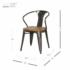 Buy 🔥 New Pacific Direct Metropolis 18" Metal Arm Chair In Gray (Set Of 4) 🥰 13 Buy 🔥 New Pacific Direct Metropolis 18" Metal Arm Chair In Gray (Set Of 4) 🥰 -Cheap Office Chairs Store 2422955 4 L