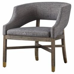 Best Sale 👏 New Pacific Direct Sebastian 18" Contemporary Fabric Chair In Cement Gray ✨