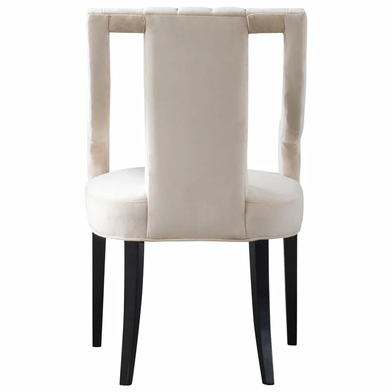 Buy ✔️ New Pacific Direct Viola 20.5" Velvet Fabric Klismos Chair In Beige/Dulce Sand 🤩 7 Buy ✔️ New Pacific Direct Viola 20.5" Velvet Fabric Klismos Chair In Beige/Dulce Sand 🤩 - Image 5