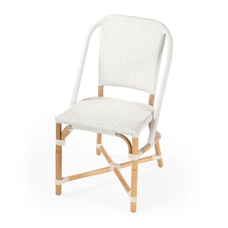 Budget ✨ Butler Specialty Company Butler Specialty Tenor Glossy White Rattan Dining Chair 😀 3 Budget ✨ Butler Specialty Company Butler Specialty Tenor Glossy White Rattan Dining Chair 😀