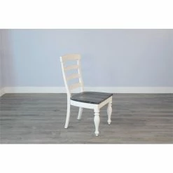 Best Pirce ๐ Pemberly Row 41" Ladderback Chair With Wood Seat In White ๐ 12 Best Pirce ๐ Pemberly Row 41" Ladderback Chair With Wood Seat In White ๐ -Cheap Office Chairs Store 2433101 2 L