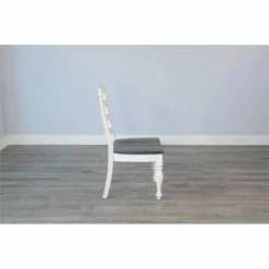 Best Pirce ๐ Pemberly Row 41" Ladderback Chair With Wood Seat In White ๐ 13 Best Pirce ๐ Pemberly Row 41" Ladderback Chair With Wood Seat In White ๐ -Cheap Office Chairs Store 2433101 3 L