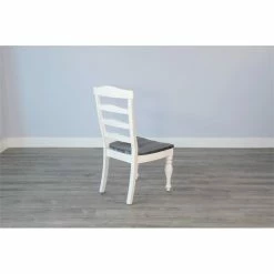 Best Pirce ๐ Pemberly Row 41" Ladderback Chair With Wood Seat In White ๐ 14 Best Pirce ๐ Pemberly Row 41" Ladderback Chair With Wood Seat In White ๐ -Cheap Office Chairs Store 2433101 4 L