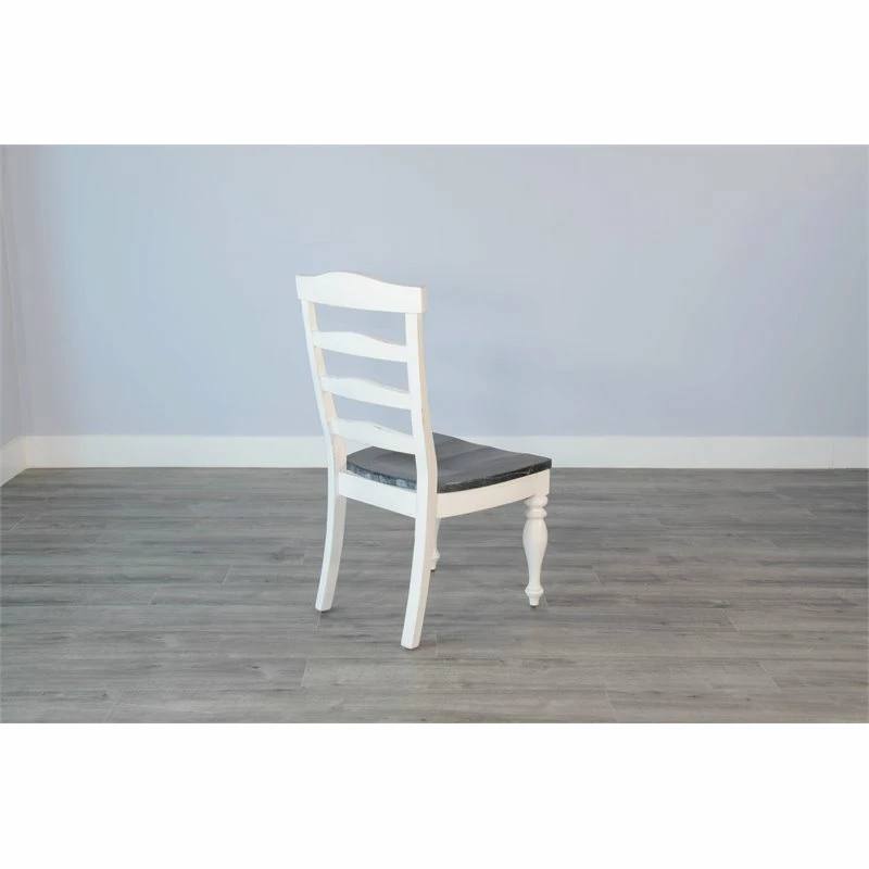 Best Pirce ๐ Pemberly Row 41" Ladderback Chair With Wood Seat In White ๐ 7 Best Pirce ๐ Pemberly Row 41" Ladderback Chair With Wood Seat In White ๐ - Image 5