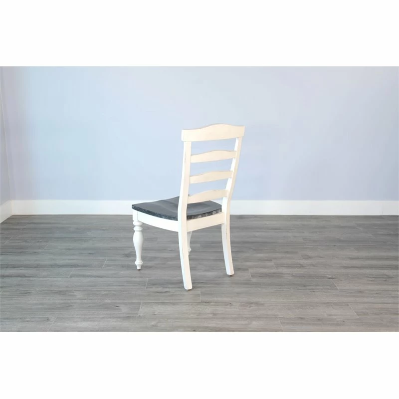 Best Pirce ๐ Pemberly Row 41" Ladderback Chair With Wood Seat In White ๐ 9 Best Pirce ๐ Pemberly Row 41" Ladderback Chair With Wood Seat In White ๐ - Image 7
