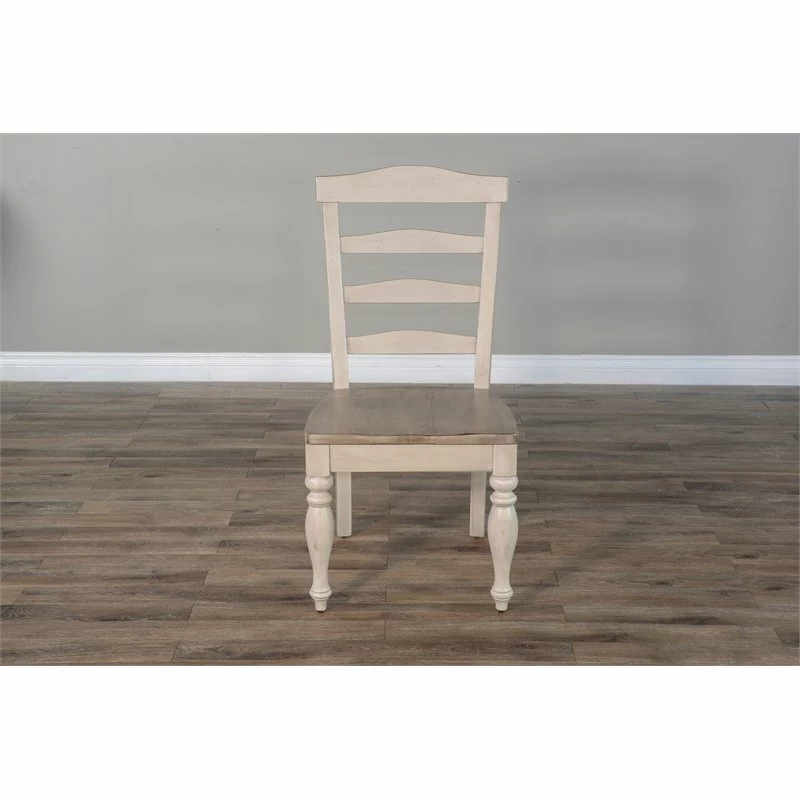 Best Pirce ๐คฉ Pemberly Row 41" Wood Ladderback Chair In Taupe Off White ๐ 5 Best Pirce ๐คฉ Pemberly Row 41" Wood Ladderback Chair In Taupe Off White ๐ - Image 3