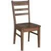 Cheapest ✔️ Pemberly Row 18" Coastal Wood Ladderback Chair In Taupe Brown 🥰 -Cheap Office Chairs Store 2433105 L