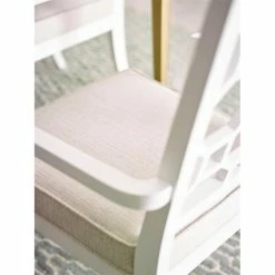Flash Sale 🤩 Maklaine Modern Lattice Back Arm Chair In White (set Of 2) 💯 -Cheap Office Chairs Store 2433400 2 L