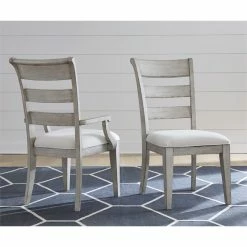 Promo 🎁 Maklaine Ladder Back Arm Chair In Weathered Plank Finish Wood (set Of 2) ✔️ 21 Promo 🎁 Maklaine Ladder Back Arm Chair In Weathered Plank Finish Wood (set Of 2) ✔️ -Cheap Office Chairs Store 2433513 9 L