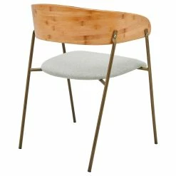 Brand new ❤️ New Pacific Direct Leshia KD Fabric Bamboo Arm Chair In Havana Linen/Natural ❤️ -Cheap Office Chairs Store 2436412 4 L