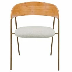 Brand new ❤️ New Pacific Direct Leshia KD Fabric Bamboo Arm Chair In Havana Linen/Natural ❤️ -Cheap Office Chairs Store 2436412 7 L