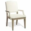 Flash Sale ⭐ Bowery Hill Contemporary Upholstered Dining Arm Chair In Natural ⭐ -Cheap Office Chairs Store 2438371 L