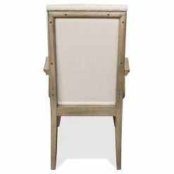 Cheap 😉 Bowery Hill Contemporary Upholstered Dining Arm Chair In Natural 😍 -Cheap Office Chairs Store 2438372 4 L