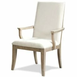 Cheap 😉 Bowery Hill Contemporary Upholstered Dining Arm Chair In Natural 😍