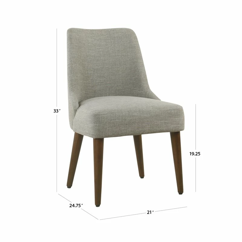 Budget 🔔 HomePop Modern Wood And Fabric Hemet Gayle Side Chair In Gray ❤️ 10 Budget 🔔 HomePop Modern Wood And Fabric Hemet Gayle Side Chair In Gray ❤️ - Image 8