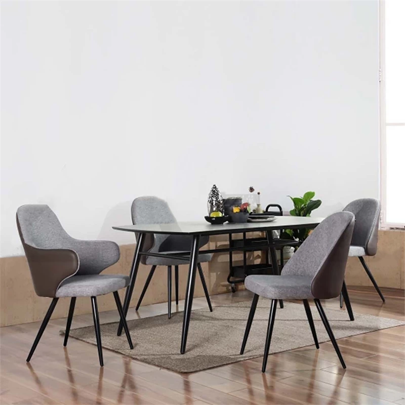 Best Sale 👍 CRO Decor Dining Chair Arm Chair Upholstered Fabric In Gray(Set Of 2) 🥰 5 Best Sale 👍 CRO Decor Dining Chair Arm Chair Upholstered Fabric In Gray(Set Of 2) 🥰 - Image 3