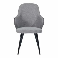 Best Sale 👍 CRO Decor Dining Chair Arm Chair Upholstered Fabric In Gray(Set Of 2) 🥰 16 Best Sale 👍 CRO Decor Dining Chair Arm Chair Upholstered Fabric In Gray(Set Of 2) 🥰 -Cheap Office Chairs Store 2440301 5 L