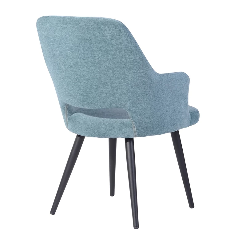Brand new 👏 CRO Decor Dining Chair Teal Fabric Upholstery Solid Wood Arm Chair In Blue 2PC 🛒 11 Brand new 👏 CRO Decor Dining Chair Teal Fabric Upholstery Solid Wood Arm Chair In Blue 2PC 🛒 - Image 9