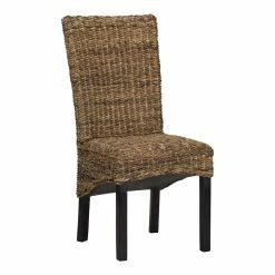 Best deal ๐ Kosas Home Windsor 19.5" Transitional Rattan Abaca Chair In Brown ๐