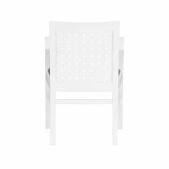 Cheapest 👍 Riverbay Furniture Transitional Wood Woven Arm Chair In White 🧨 -Cheap Office Chairs Store 2449988 4 L