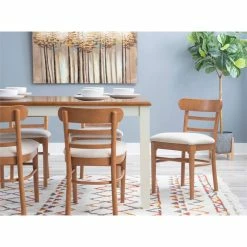 Flash Sale ✨ Riverbay Furniture Transitional Wood Set Of Two Chairs In Brown 🤩 -Cheap Office Chairs Store 2449992 7 L
