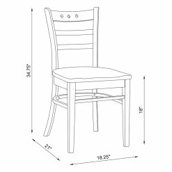 Deals 🥰 Riverbay Furniture Transitional Solid Wood Set Of Two Chairs In White ⌛ -Cheap Office Chairs Store 2450574 10 L