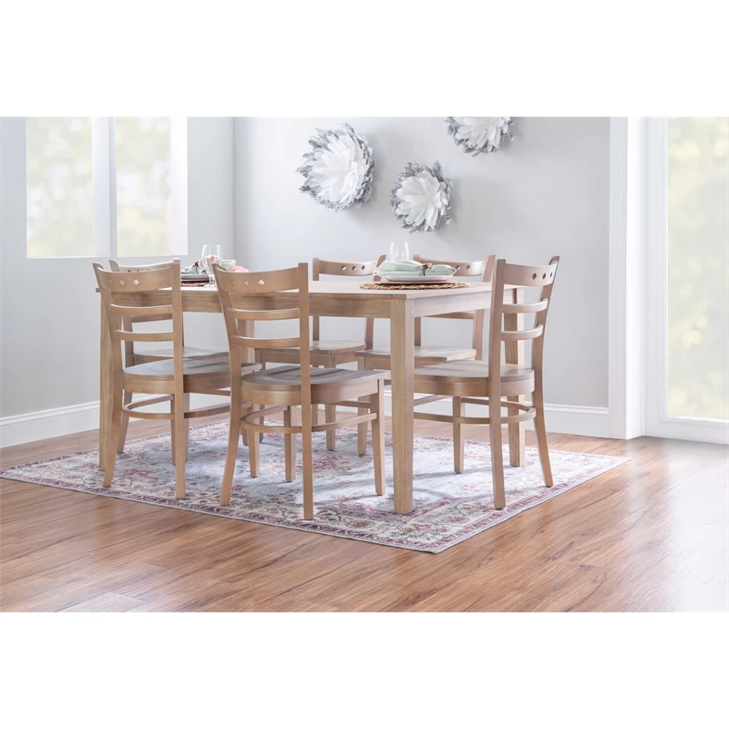 Coupon ๐ Riverbay Furniture Transitional Solid Wood Set Of Two Chairs In Natural ๐ 4 Coupon ๐ Riverbay Furniture Transitional Solid Wood Set Of Two Chairs In Natural ๐ - Image 2