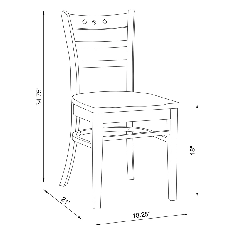 Coupon ๐ Riverbay Furniture Transitional Solid Wood Set Of Two Chairs In Natural ๐ 5 Coupon ๐ Riverbay Furniture Transitional Solid Wood Set Of Two Chairs In Natural ๐ - Image 3