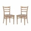 Coupon 👏 Riverbay Furniture Transitional Solid Wood Set Of Two Chairs In Natural 🌟 -Cheap Office Chairs Store 2450575 3 L