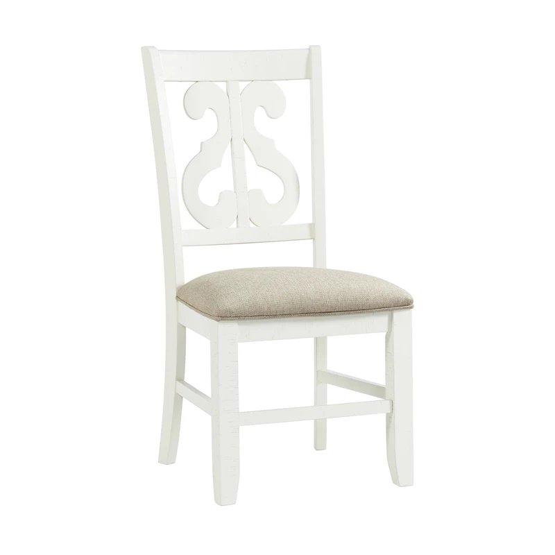 Cheapest 🔥 Picket House Furnishings Stanford Wooden Swirl Back Side Chair Set In White 😍 7 Cheapest 🔥 Picket House Furnishings Stanford Wooden Swirl Back Side Chair Set In White 😍 - Image 5